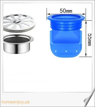Premium drain backflow preventer to eliminate bathroom odours and prevent sewer gas in the UK