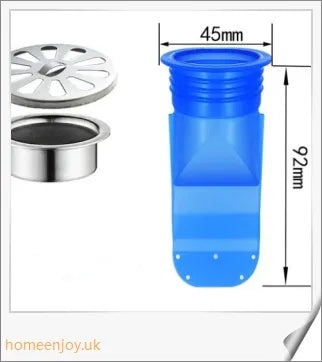 Premium drain backflow preventer to eliminate bathroom odours and prevent sewer gas in the UK