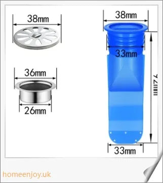 Premium drain backflow preventer to eliminate bathroom odours and prevent sewer gas in the UK
