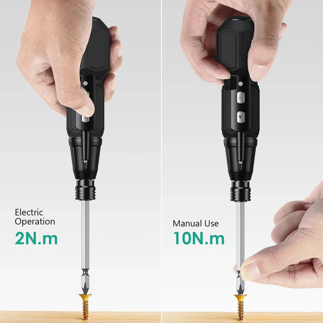 9-in-1 Rechargeable Cordless Screwdriver Set with LED Lights, a versatile tool for DIY and home improvement projects