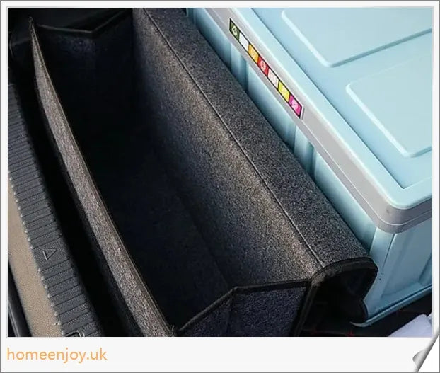 Premium Felt Foldable Car Storage Box for Organising Car Accessories and Personal Items