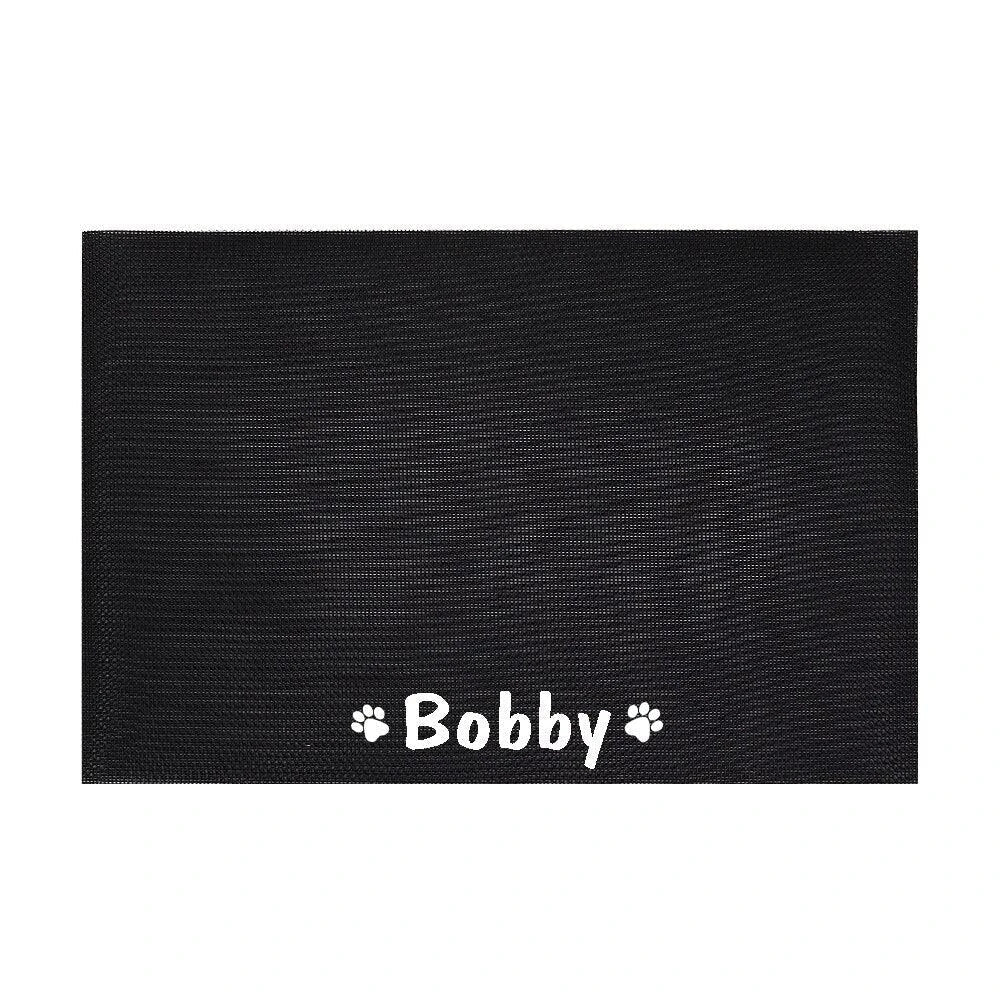 Personalised waterproof mat for dogs, made with premium materials for superior comfort and protection