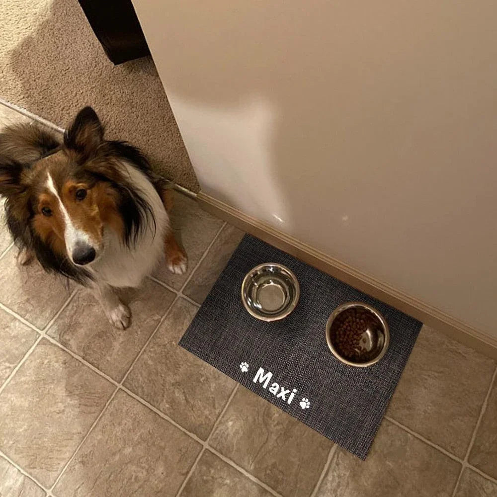 Personalised waterproof mat for dogs, made with premium materials for superior comfort and protection