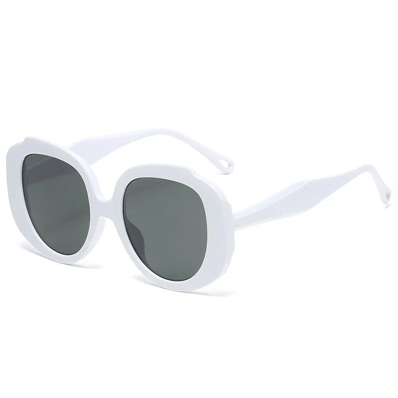 Oversize oval sunglasses for women with gradient candy-coloured lenses and chic oversized frames