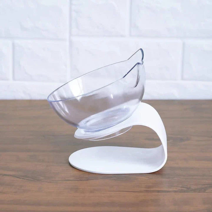 Premium Non-Slip Cat Bowls with Raised Stand in Black and Grey, designed to promote slower eating and reduce vomiting for cats