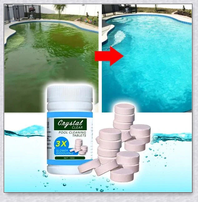 Trabyhand's Magic Pool Cleaning Tablet - Effortlessly maintain a crystal clear pool with this premium all-in-one cleaning solution.
