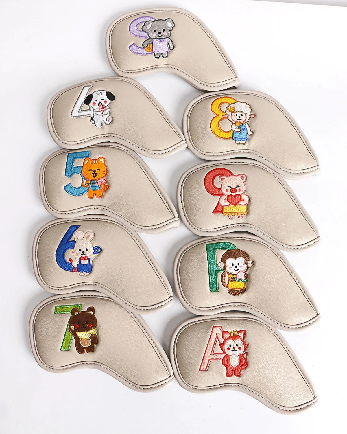 Minimalist and Creative Printed Golf Iron Cover - Stylish and Protective Accessory for Golfers