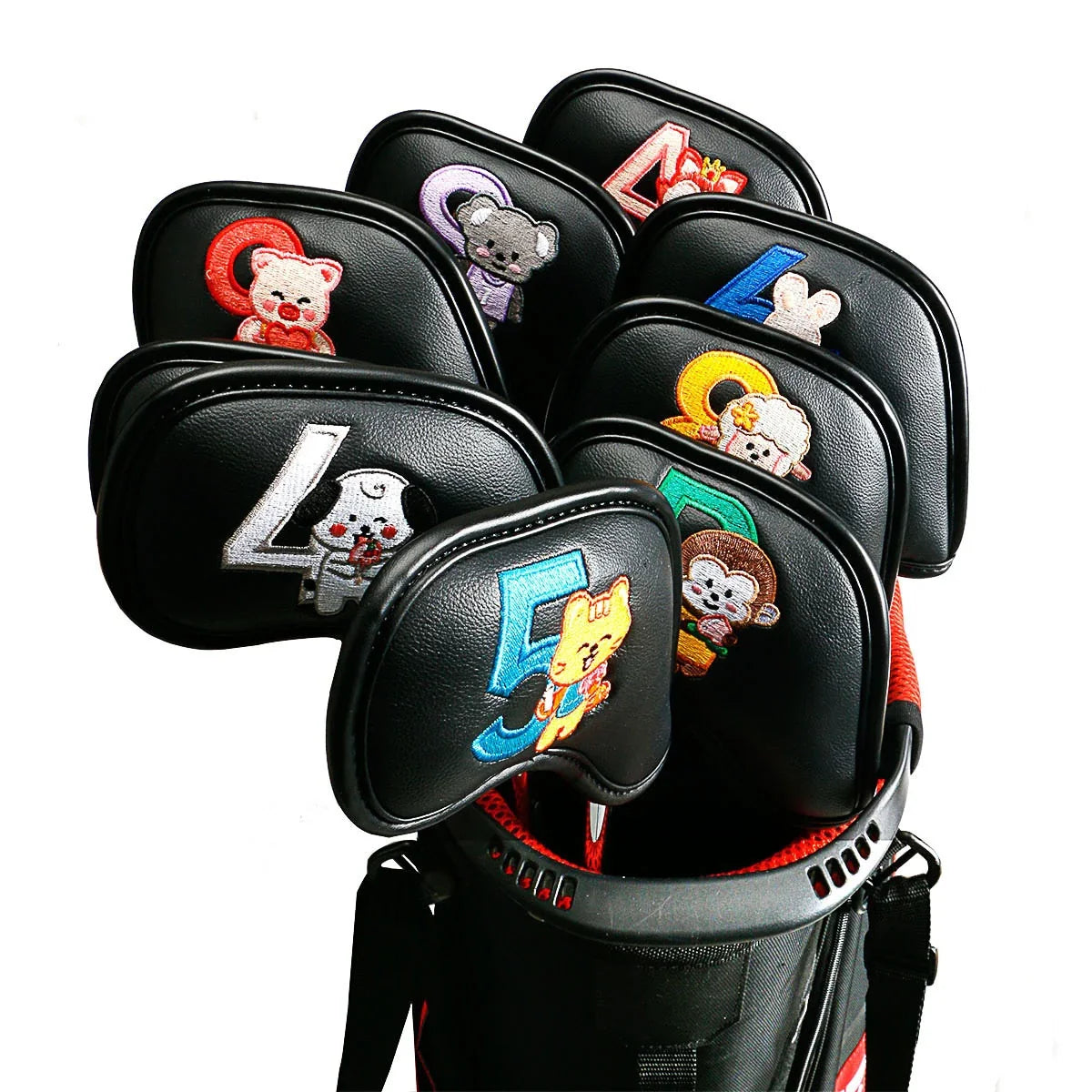 Minimalist and Creative Printed Golf Iron Cover - Stylish and Protective Accessory for Golfers