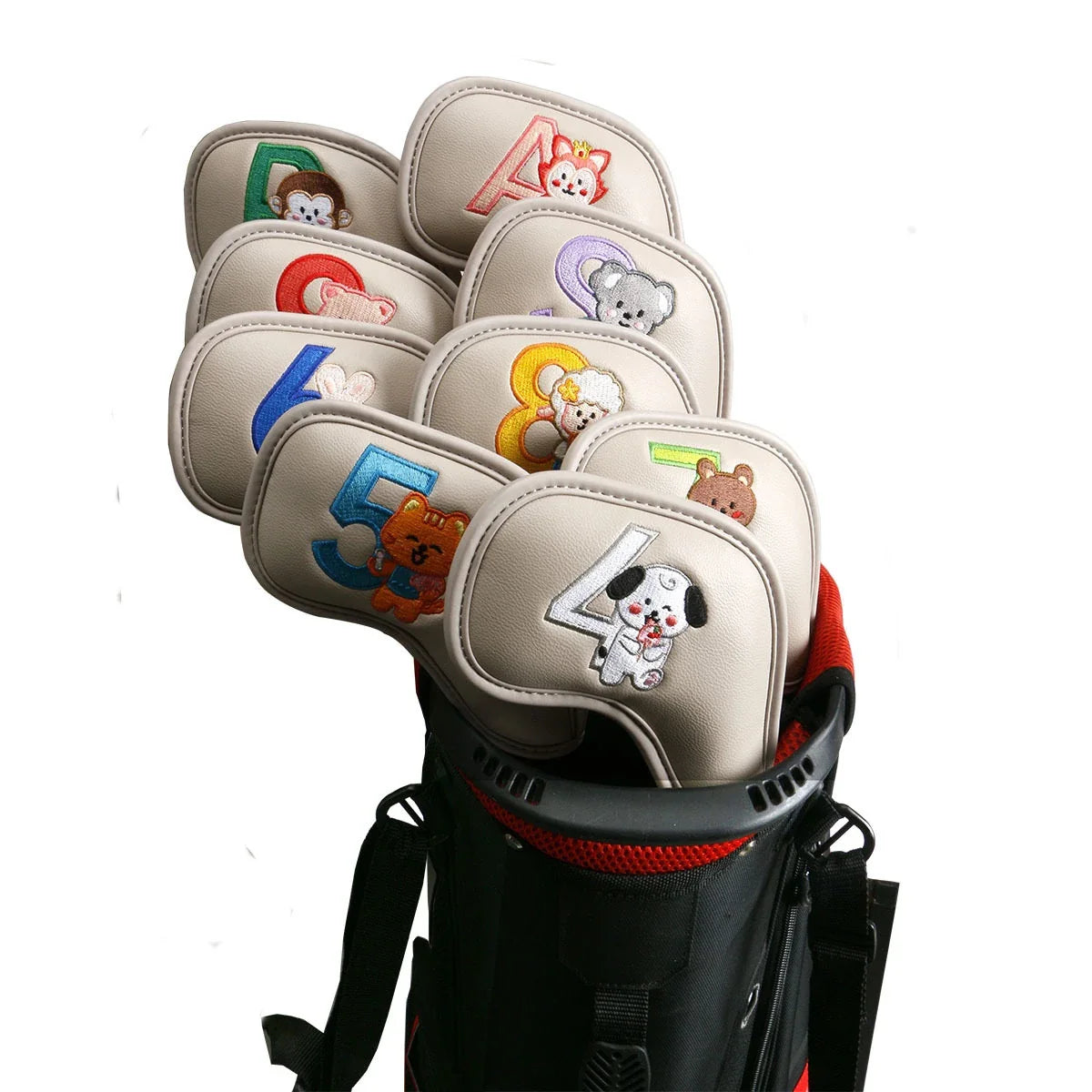 Minimalist and Creative Printed Golf Iron Cover - Stylish and Protective Accessory for Golfers