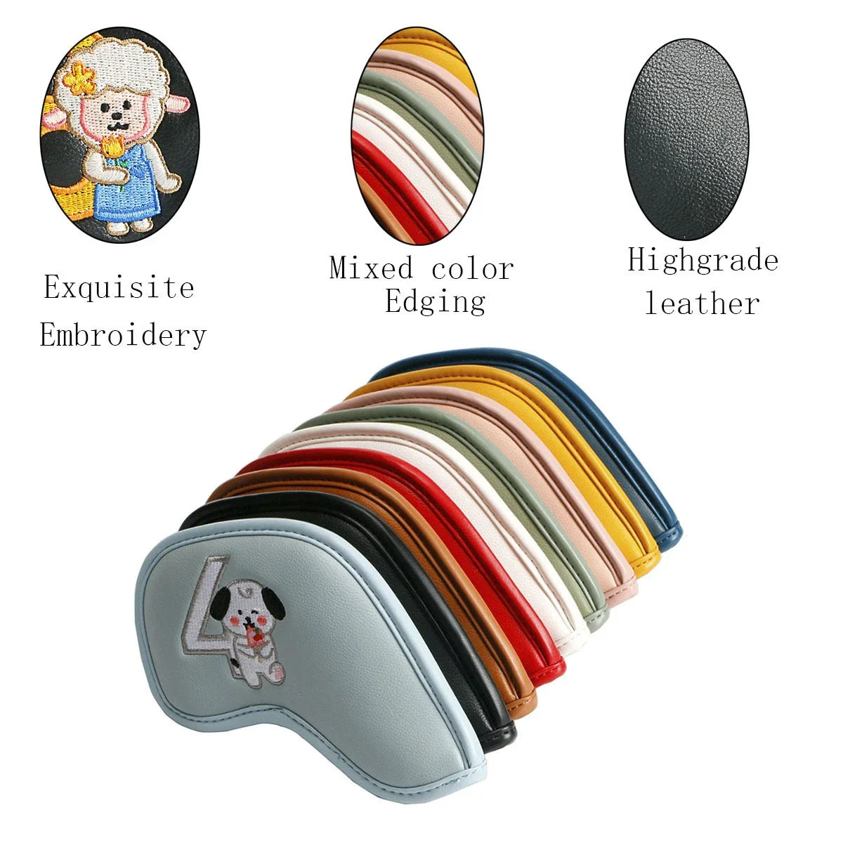 Minimalist and Creative Printed Golf Iron Cover - Stylish and Protective Accessory for Golfers