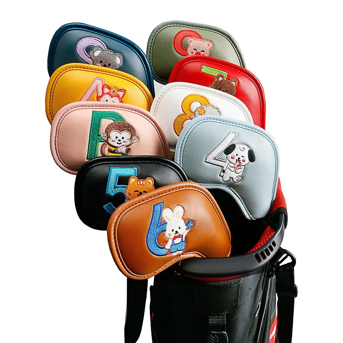 Minimalist and Creative Printed Golf Iron Cover - Stylish and Protective Accessory for Golfers