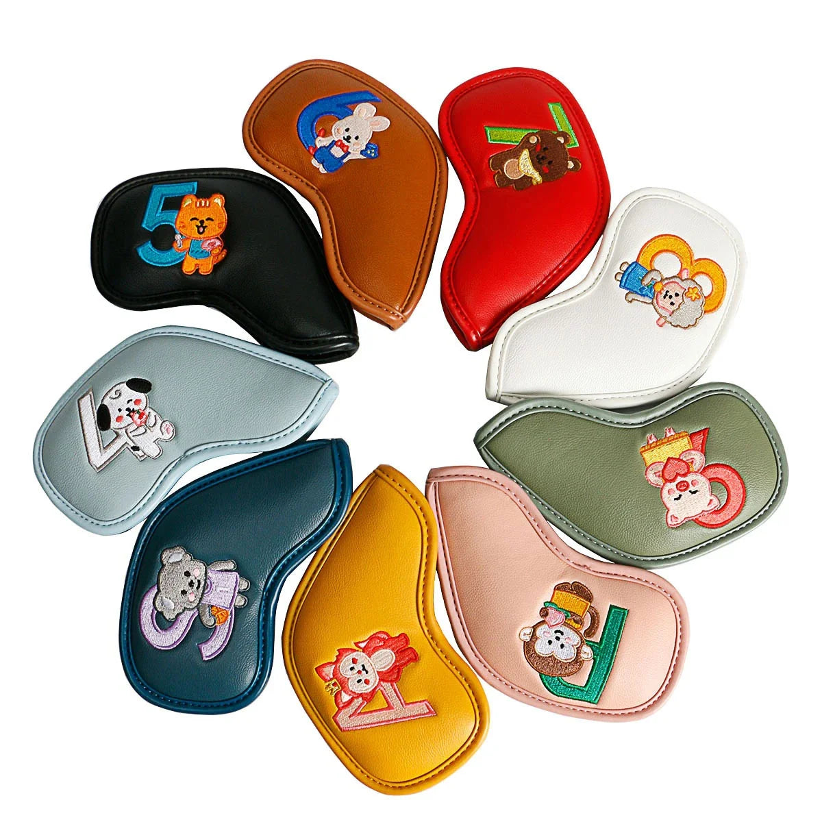 Minimalist and Creative Printed Golf Iron Cover - Stylish and Protective Accessory for Golfers