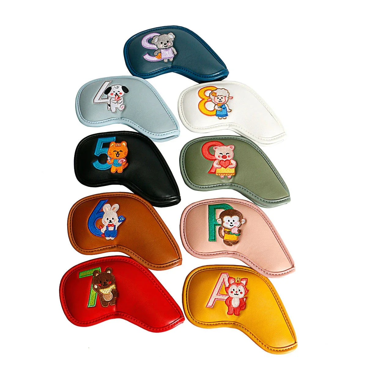 Minimalist and Creative Printed Golf Iron Cover - Stylish and Protective Accessory for Golfers