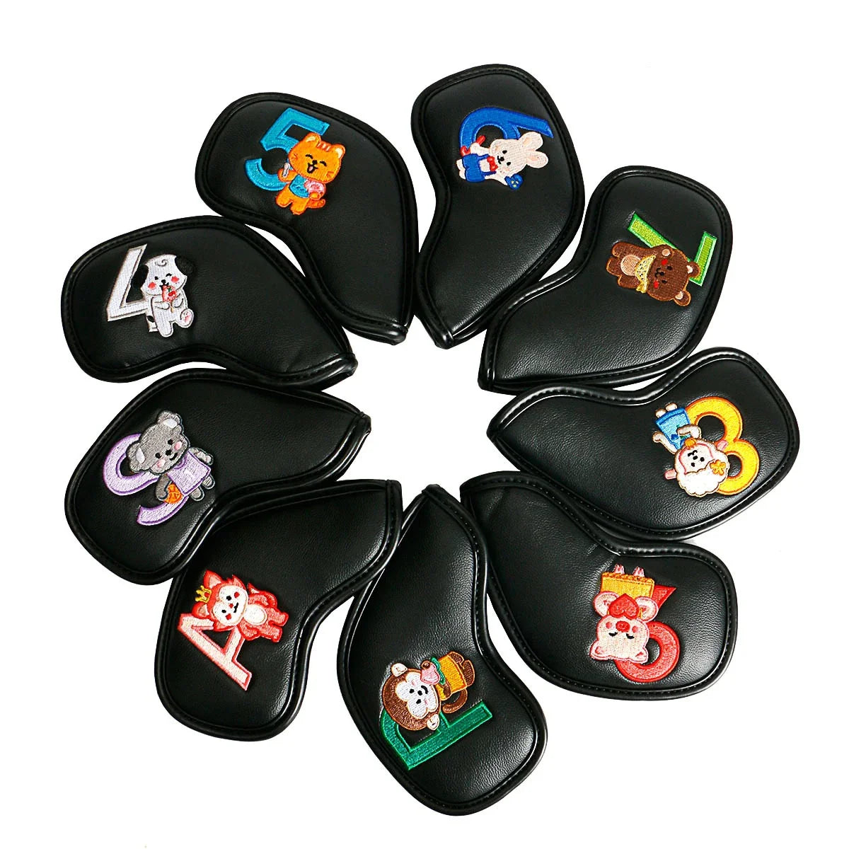 Minimalist and Creative Printed Golf Iron Cover - Stylish and Protective Accessory for Golfers