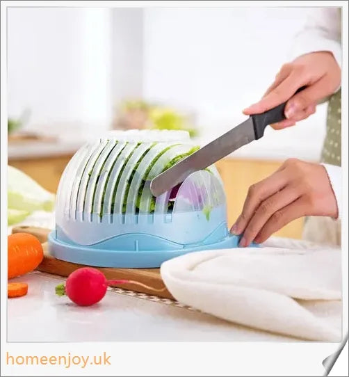 60 Second Salad Cutter Bowl - Chop, Slice, and Dice Ingredients Quickly and Easily