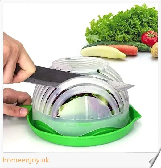 60 Second Salad Cutter Bowl - Chop, Slice, and Dice Ingredients Quickly and Easily