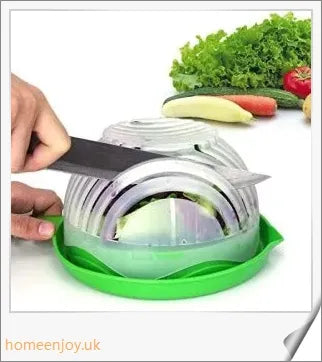 60 Second Salad Cutter Bowl - Chop, Slice, and Dice Ingredients Quickly and Easily