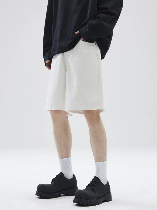 Niche Couple All-Match Simple Leisure Shorts in a range of classic colours, made with premium cotton for superior comfort and style.