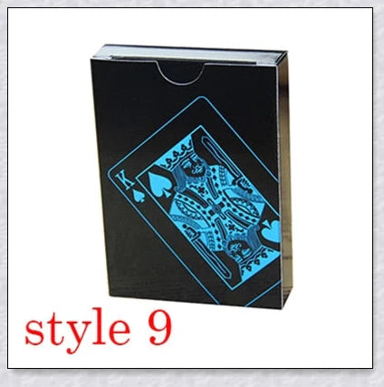 Luxurious 24K gold foil playing cards with captivating three-dimensional patterns and a waterproof, durable design