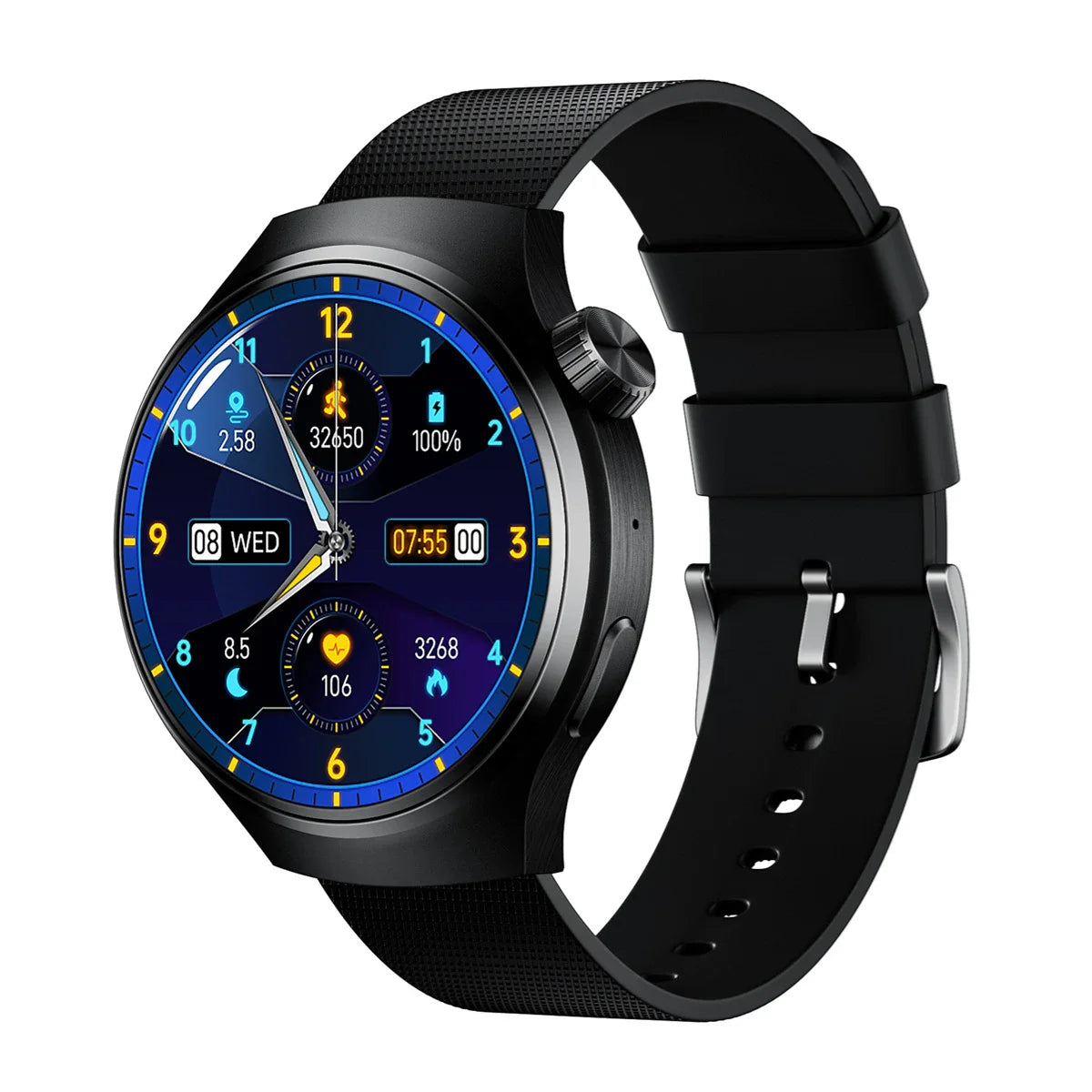 Bluetooth Smart Call Watch with Heart Rate, Blood Pressure and Blood Oxygen Monitoring