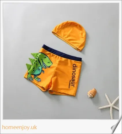 Dinosaur-themed boy boxer shorts in premium polyester fabric with snug, comfortable fit