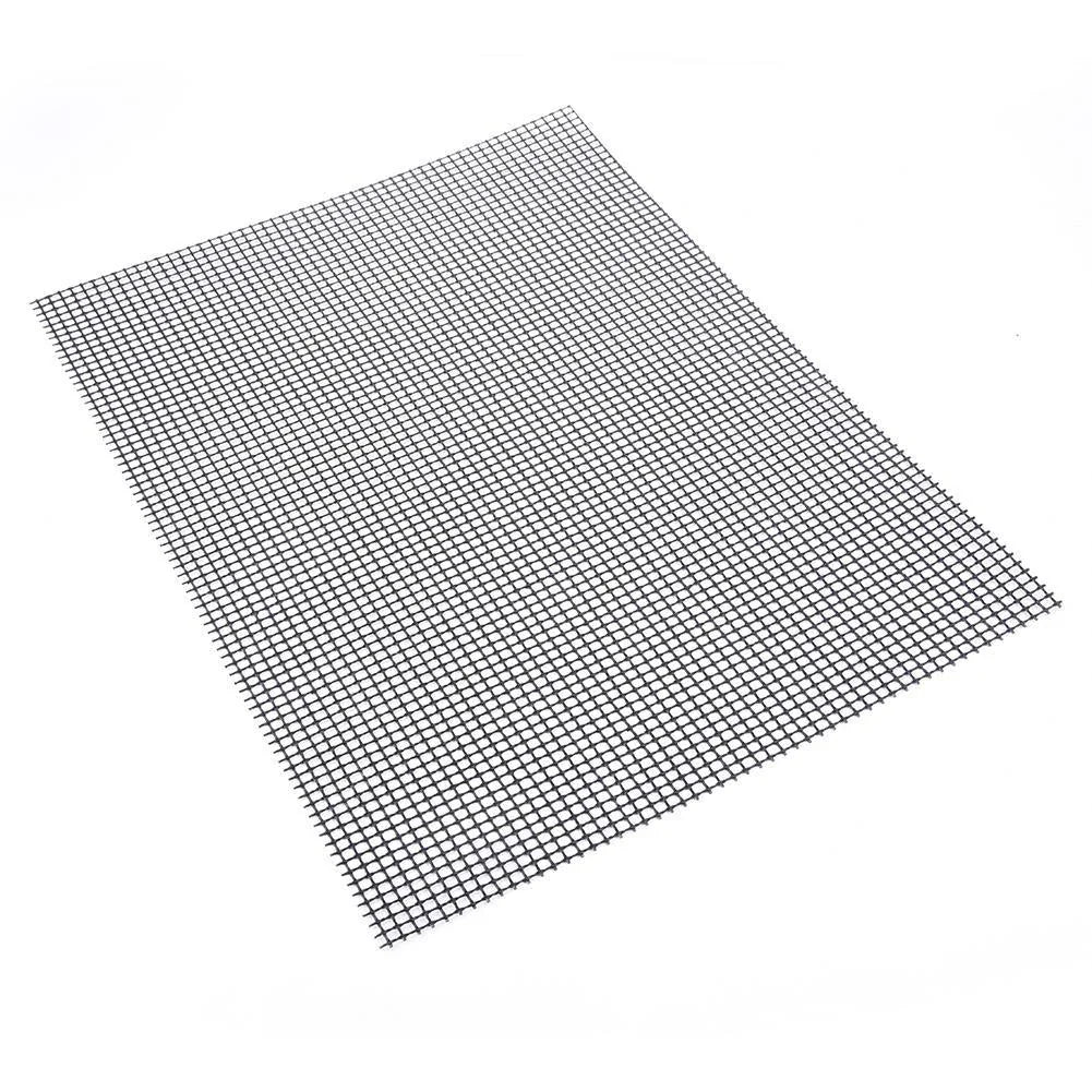 Premium non-stick barbeque grilling mat with glass fibre cloth construction and Teflon coating for effortless grilling and cleaning