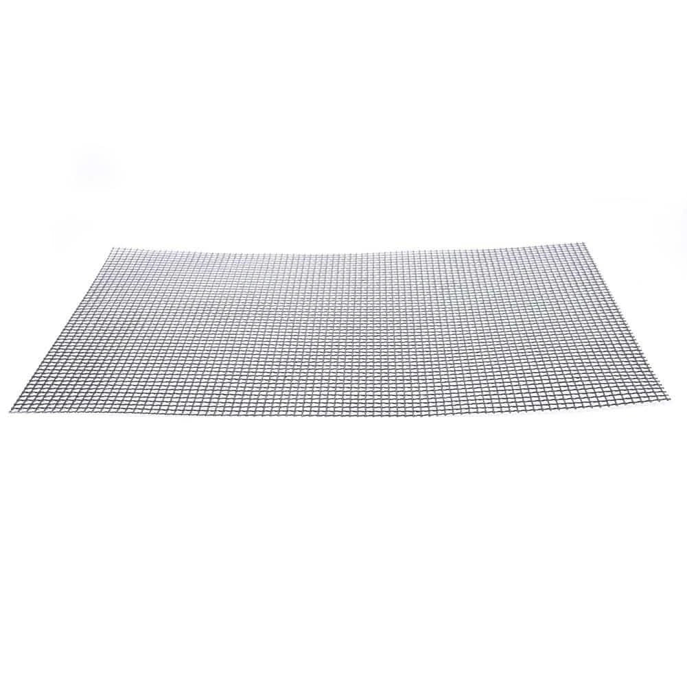 Premium non-stick barbeque grilling mat with glass fibre cloth construction and Teflon coating for effortless grilling and cleaning