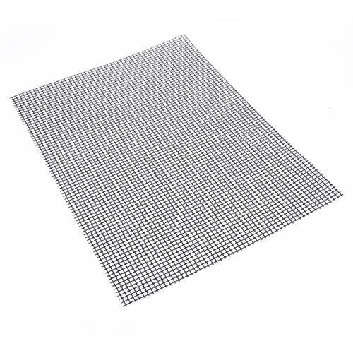 Premium non-stick barbeque grilling mat with glass fibre cloth construction and Teflon coating for effortless grilling and cleaning