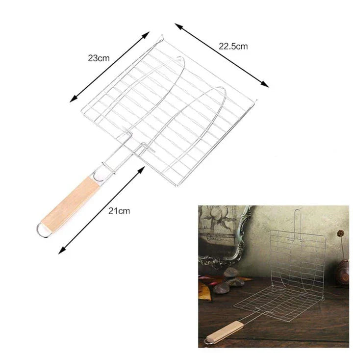 Premium non-stick barbeque grilling mat with glass fibre cloth construction and Teflon coating for effortless grilling and cleaning