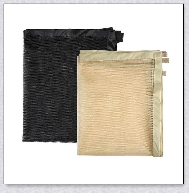 Portable Kids & Pets Safety Door Guard made of fiberglass mesh, ideal for securing doorways and stairwells to keep pets contained