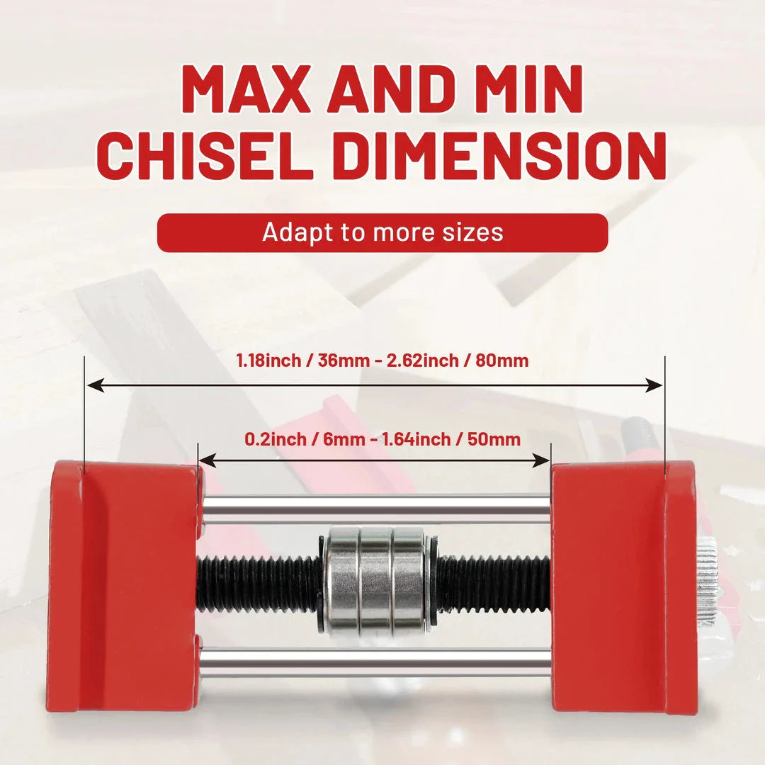 A high-quality precision honing guide for sharpening woodworking chisels and planer blades