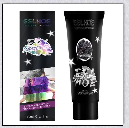 Thermochromic hair dye that changes colour with temperature, infused with nourishing Brazilian Argan Oil and Keratin Essence