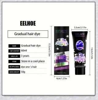 Thermochromic hair dye that changes colour with temperature, infused with nourishing Brazilian Argan Oil and Keratin Essence