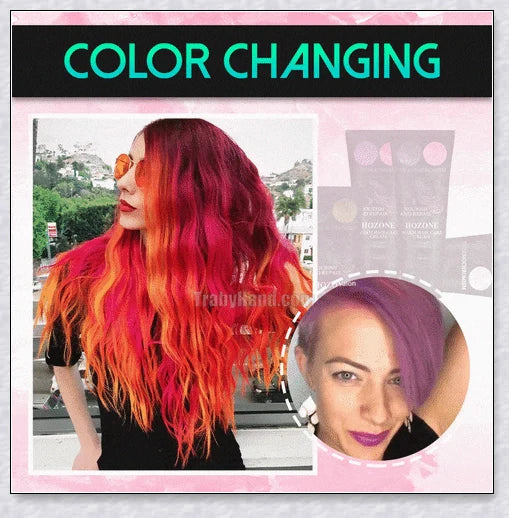 Thermochromic hair dye that changes colour with temperature, infused with nourishing Brazilian Argan Oil and Keratin Essence