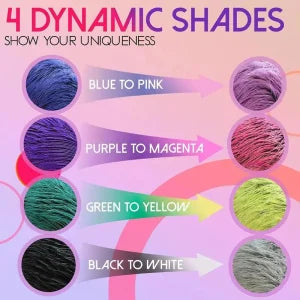Thermochromic hair dye that changes colour with temperature, infused with nourishing Brazilian Argan Oil and Keratin Essence