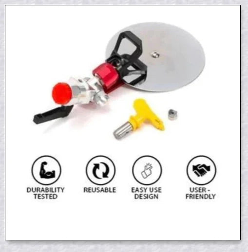 Tungsten steel universal paint sprayer guide tool for professional-looking results on indoor and outdoor projects