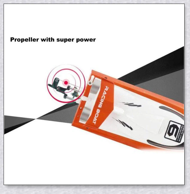 RC Speed Turbo Racing Boat - High-speed remote-controlled boat with sleek design and powerful performance