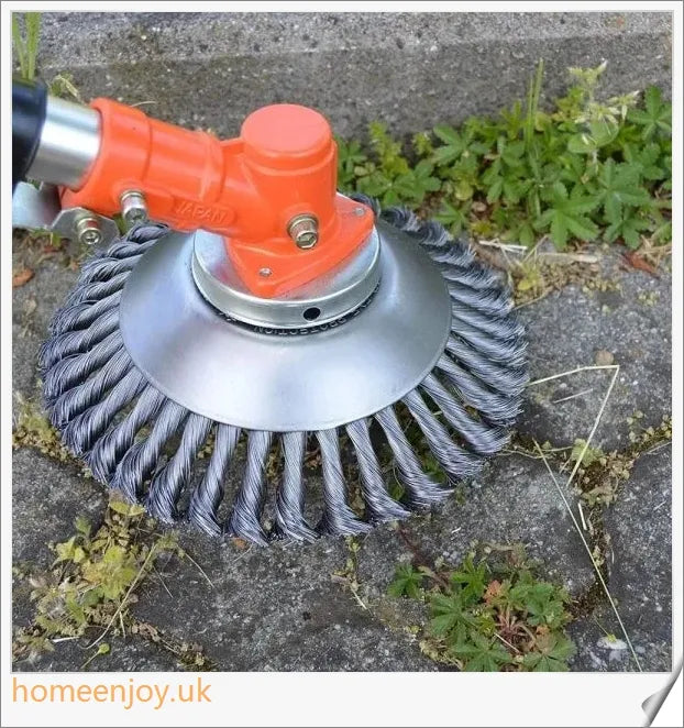Garden Weed Brush Lawn Mower - A high-quality steel wire tool for tackling weeds, deburring, and polishing in your British garden