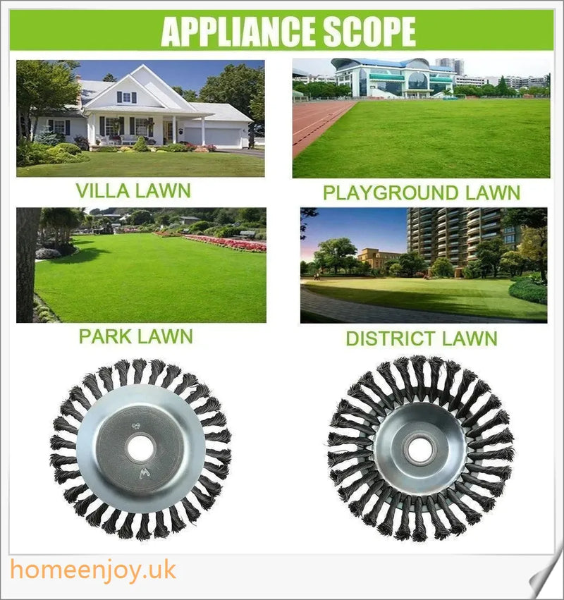 Homeenjoy_UK Garden Weed Brush Lawn Mower