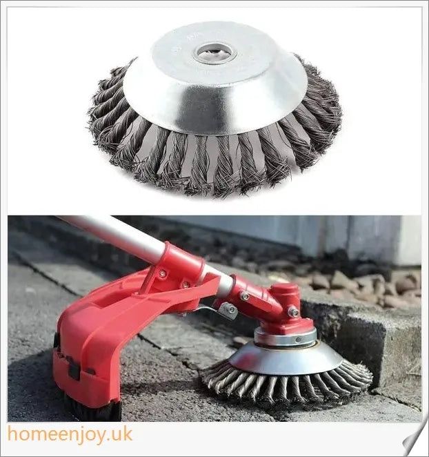 Garden Weed Brush Lawn Mower - A high-quality steel wire tool for tackling weeds, deburring, and polishing in your British garden