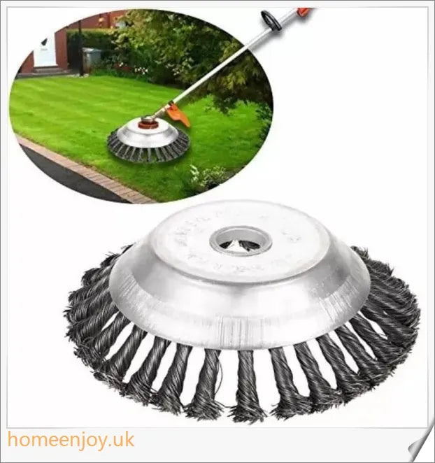 Garden Weed Brush Lawn Mower - A high-quality steel wire tool for tackling weeds, deburring, and polishing in your British garden
