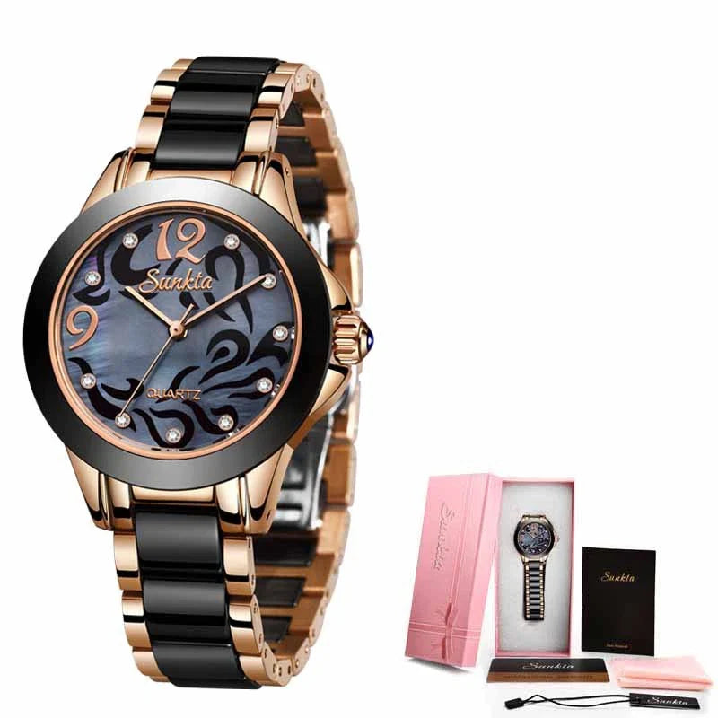Homeenjoy_UK Exquisite Ceramic Ladies Watches - Premium High-end Timepieces