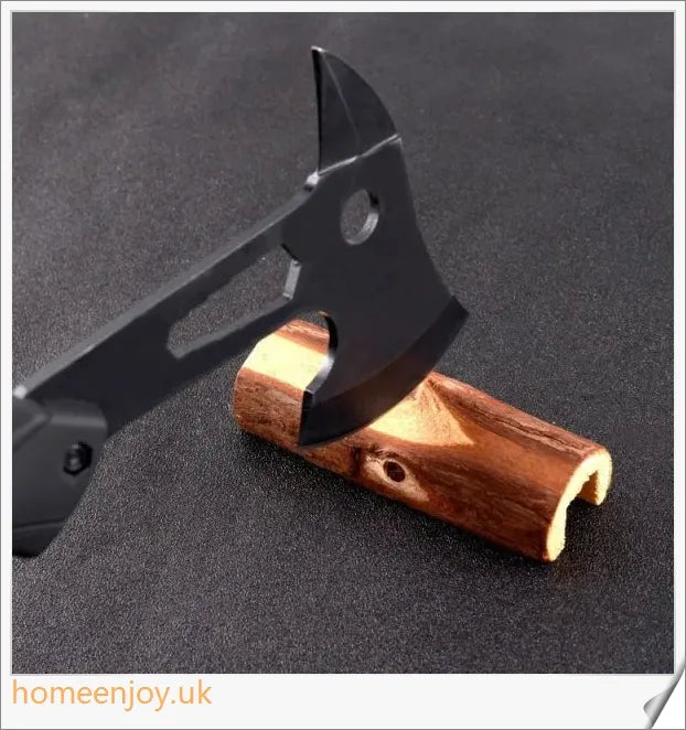 Durable stainless steel multi-function axe designed for outdoor adventures, camping, and survival tasks