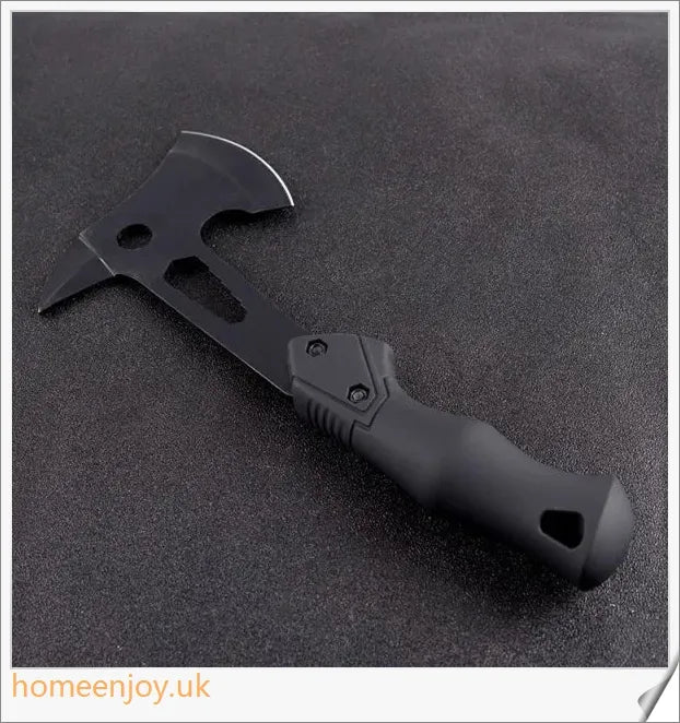 Durable stainless steel multi-function axe designed for outdoor adventures, camping, and survival tasks