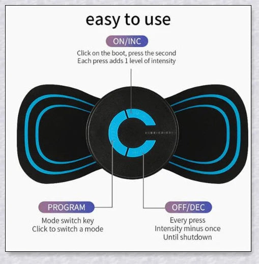Lymphatic Drainage Massage Pad - Electric Neck Massager for deep tissue relief and improved circulation