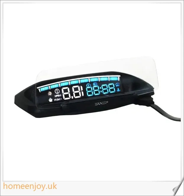 Eanop Hud Mirror 04 Car Head Up Display with OBD2 connection, windshield speed projection, and security alerts