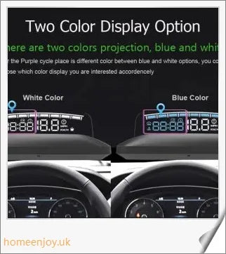 Eanop Hud Mirror 04 Car Head Up Display with OBD2 connection, windshield speed projection, and security alerts