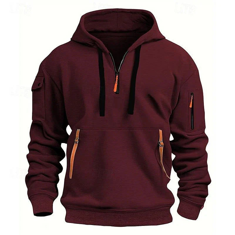 Stylish Hooded Pullover Sweatshirt in Various Colors for Men and Women - Premium Polyester Comfort and Modern Design
