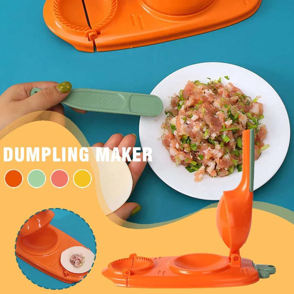 Ergonomic dumpling press tool made of food-grade plastic for easy and convenient homemade dumplings