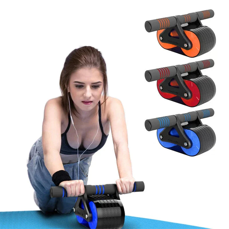 Premium dual-wheel abdominal roller for effective core strengthening exercises